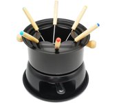 Detachable Fondue Set with 6 Forks Domestic Carbon Steel Melting Pot Hot Pot for Chocolate Ice Cream Sauces Caramel Cheese