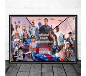 Video Game GTA 5 Grand Theft Auto Art Decor Picture Canvas Painting Home Decor Poster for Living Room Wall Decoration Posters