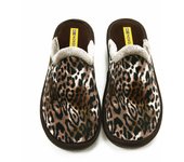 NORDIKA'S mod. 347 zapatilla casa para mujer en lana natural, sin cordones