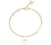 Guess Pulsera Mujer Guess Amore De Acero Blanco, Dorado
