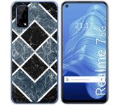 Tumundosmartphone Funda Gel Tpu para Realme 7 5G diseño Mármol 06 Dibujos