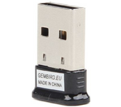 Gembird Adaptador Bluetooth Nano USB - Conexión Inalámbrica de Hasta 50m - Alta Velocidad de Transferencia