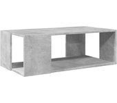 vidaXL Mesa de centro madera de ingeniería 89,5x48x30 cm Blanco, Negro, Roble Sonoma Mesita de Salón o Comedor o Auxiliar Mesa de Café Meuble Salón