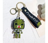 Horror Wednesday Addams Silicone Keychain Toy Thing Hand Home Decor Keychain Doll Schoolbag Pendant Halloween Toy Costume Props