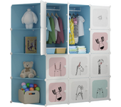 Vicyol S&D Armario Modular Infantil, Estantería de Módulos, Ropero para Niños, Organizador Modular, Estante de Almacenamiento para Hogar
