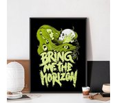 Rock Band B-Bring M-Me The H-Horizon Poster No Framed Kraft Club Bar Paper Vintage Wall Art Painting Bedroom Study Stickers