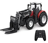 RC Farm Car Tractors Trailer 2.4G Radio Controlled Cars Farming Simulator Truck Miniature Farmer Animal Model Toys Children Boy