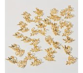 40Pcs Vine Leaf Shaped Alloy Hair Rings Vintage Hair Pins For Dreadlock Women Girls Hair Accessories Loc Hair Jewelry for Braids