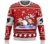 Fairy Tail Chibi XMAS Ugly Christmas Sweater Christmas Sweater Gift Santa Claus Pullover Kids 3D Sweatshirt And Top Autumn Winte