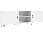 Mueble para TV madera de ingeniería blanco 150x30x50 cm