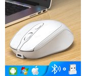 Ratón Inalámbrico Ergonómico Bluetooth 1600DPI Recargable Para MacBook Tablet Computadora Portátil 2.4GHz USB Accesorios De Configuración PC