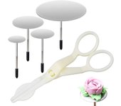 Juego de clavos y elevadores de flores para decoración de tartas: herramienta para repostería casera
