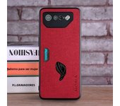 Textile Leather Case for Asus ROG Phone 7 6 soft TPU with back hard PC material protection cover