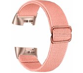 Elastic Strap Loop for Fitbit Charge 3/4 Band Nylon Watchbands Bracelets with Metal Adapters for Fitbit Charge 5/6 Smart Watch