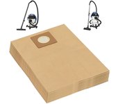 vidaXL Bolsas de papel para aspirador en seco y húmedo 10 uds marrón