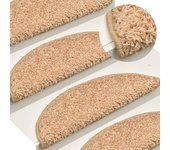 vidaXL 15x Alfombrilla de Escalera Estera Peldaños Escalones Color Beige,  Blanco,  Crema y mas