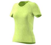 Camiseta de Manga Corta Adidas  para mujer en color amarillo
