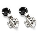 2Pcs Opening 26mm  Glass Door Hinge For Cabinet Door Display Wine Cabinet Door Damping Hinge Ordinary Hinge