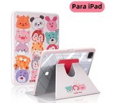 For iPad 360 Rotating Case For Air 11/13 2024 Pro 11/13 M4 10th Air4/5 10.9 7/8/9th 10.2 mini 6 Pro 11 12.9 with Pencil Holder