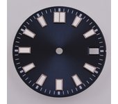 28.5mm Black/White/Brown/Dark blue/Blue/Green Watch Dial Green luminous Fit NH35 NH36 Movement 3 o 'clock 3.8 o 'clock 4o 'clock