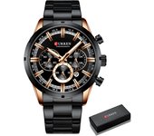 Reloj De Pulsera Deportivo De Lujo Para Hombre CURREN Cronógrafo Maple Inoxide Complete Resistant Al Agua With Manos Luminosas Relogio Masculino
