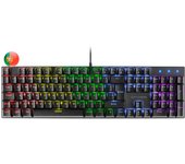 Mars gaming teclado mecanico rgb mk422 - tecnologia antipolvo - efectos de iluminacion rainbow - teclas ultra-resistentes - funciones multimedia y modo juego - pr de 1000hz - anti-ghosting avanzado - compatibilidad multiplataforma - portugues - color