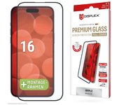 DISPLEX Vidrio templado Premium (Full Cover, 10H) para Apple iPhone 16
