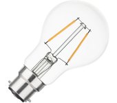 Ledkia Bombilla Filamento LED B22 2W 200 lm A60 No Flicker 3000K Blanco Cálido