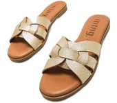 Sandalias Mustang  para mujer en color dorado