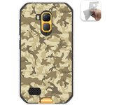 Tumundosmartphone Funda Gel Tpu para Ulefone Armor X7 / X7 Pro diseño Sand Camuflaje Dibujos
