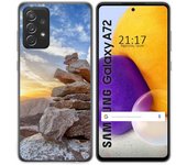 Tumundosmartphone Funda Gel Tpu para Samsung Galaxy A72 diseño Sunset Dibujos