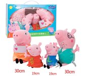 Peppa Pig Stuffed Plush Toy George Pig Mom And Dad Set Plush George Pig Family Doll Holiday Party kids Christmas Gifts Children