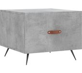 vidaXL Mesa de centro madera de ingeniería 50x50x40 cm Blanco, Negro, Blanco brillante Mesita de Salón o Comedor o Auxiliar Mesa de Café Meuble Salón