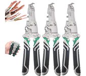 Pelacables plegable 18 en 1, nuevo pelacables plegable 2025, alicates pelacables multifunción, cortador de cables, pelacables profesional y herramienta de engarzado para el hogar (mezcla de 2 piezas)