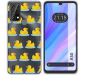 Funda Silicona Transparente para Blackview A50 diseño Pato Dibujos