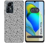 Funda Silicona para Zte Blade A72s diseño Letras Dibujos