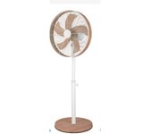 Ventilador de Pie Fabrilamp Alcañiz Motor AC. Tine 2 posiciones fijo y rotatorio,altura regulable, 5 aspas y 3 velocidades , medida de diametro 45 cm y 50w