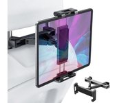 Soporte de la tableta del coche, 360 ° que Gira El Tenedor ajustable de la tableta del coche para los dispositivos de la pantalla de 4,7-12,9 pulgadas
