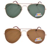 2 Pares Gafas de Sol Aviador Polarizadas, Protección UV400 Hombre y Mujer Clásico