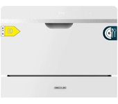 Cecotec Lavavajillas Compacto - Semi Integrable - 6 Cubiertos Bolero Aguazero 2500 S-BI White Glass. 1380W