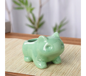 Creative Ceramic Mini Flowerpot Succulent Planter Flower Pot with Hole Cute Green Plants Planter Home Garden Decoration outdoor