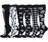6Pairs New Compression Stocking 20-30Mmhg Knee High Sports socks Fit Medical Varicose Veins Pregnant  Edema Diabetes Circulation
