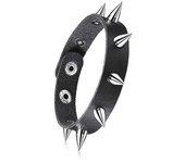 2024 New Cuff Wrap Gothic Wristband Bracelet Punk Rock Biker Wide Strap Pu Leather Bracelet Bangle Jewelry