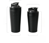 500ML/750ML Stainless Steel Protein Powder Shaker Bottle with Steel Ball and Scale Leak Proof Gym Fitness Sport Whey Shakes Cup