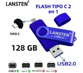 128GB USB C Flash Drive, 2 in 1 USB 2.0 Type C Thumb Drive Photo Memory Stick for Android Phones/Tablet/PC/Mac