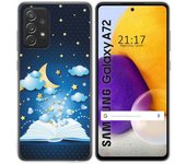 Tumundosmartphone Funda Gel Tpu para Samsung Galaxy A72 diseño Libro Cuentos Dibujos