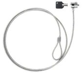 Tooq cable de seguridad universal con llave para portatiles - acero 4.5mm - longitud 1.50m