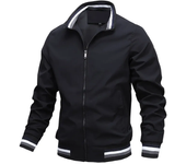 New Men's Stand Collar Zipper Jacket Casual Outdoor Waterproof Sweatwear Jogging Bomber Coat Windbreaker Jacket for Men