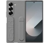 Funda Oficial Samsung Galaxy Grip de Silicona con Soporte para Galaxy Z Fold6, Gris