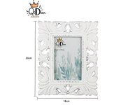 DECOR QIDIAN MARCO FOTO,PORTAFOTO CALADO MADERA BLANCO